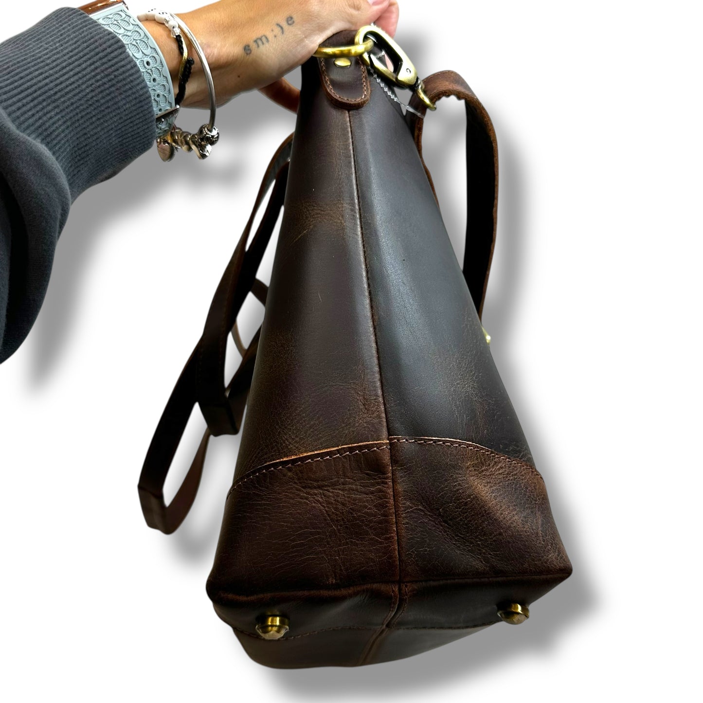 Tote Leather By Montana Hudson , Size: Large