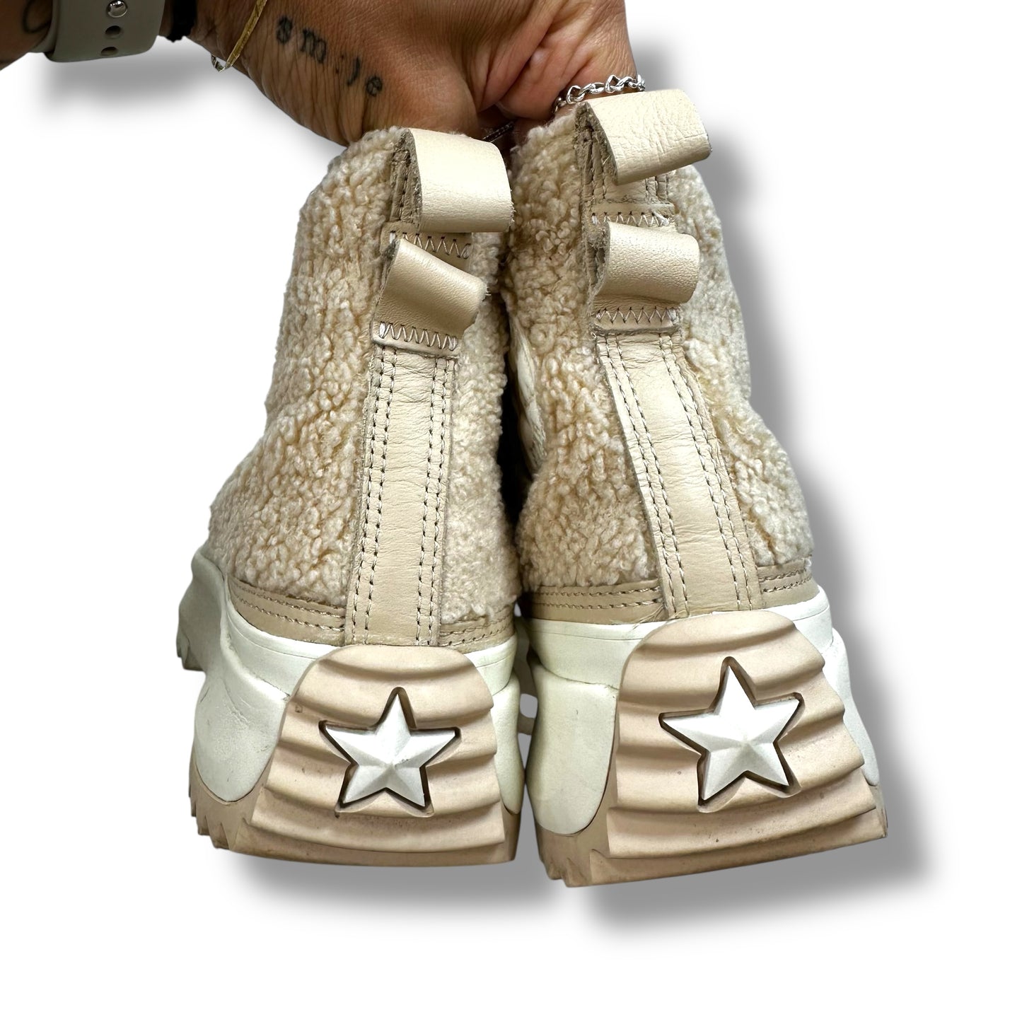 Shoes Heels Platform By Converse In Cream, Size: 8