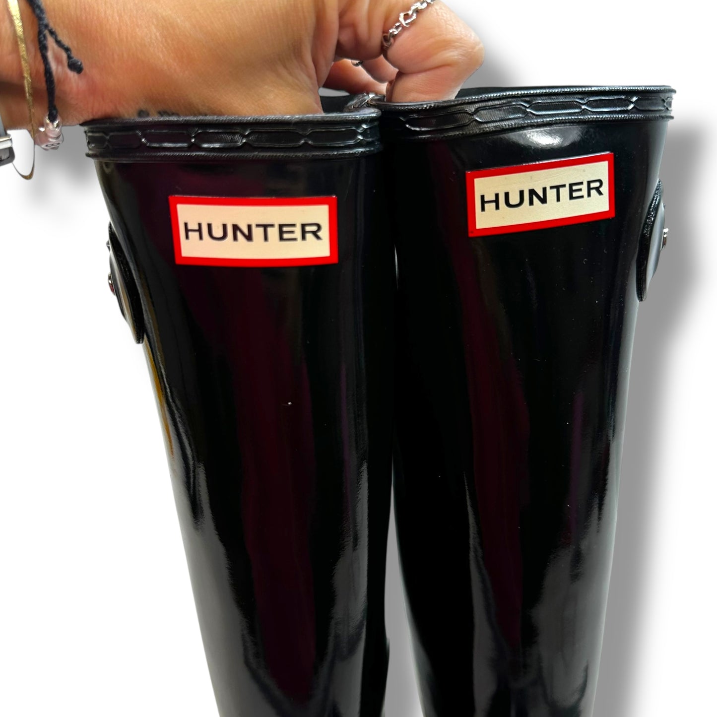 Tall Boots Rain By Hunter In Black, Size: 8