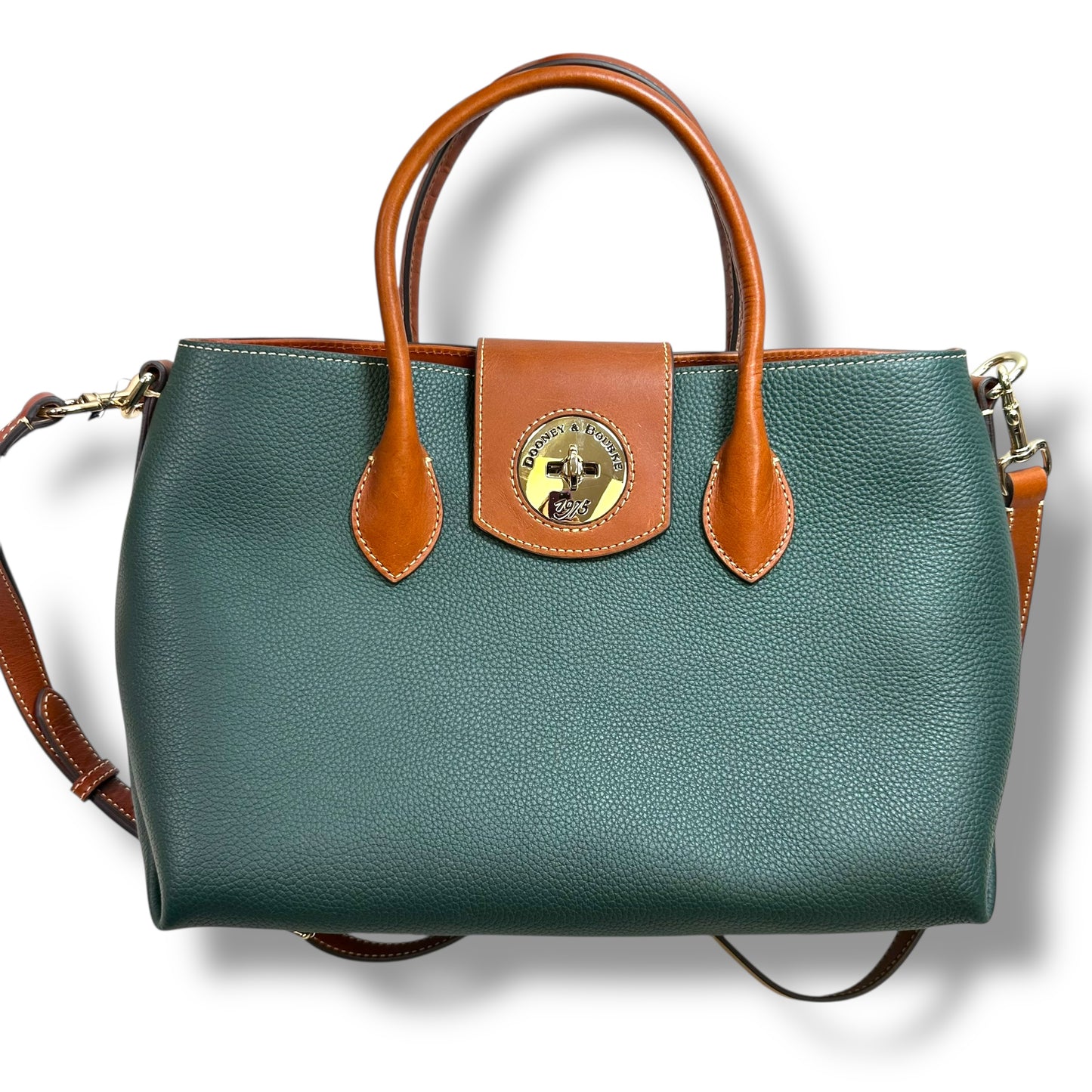 Pebble Turnlock Handle Tote 30 Handbag Designer By Dooney And Bourke, Size: Large