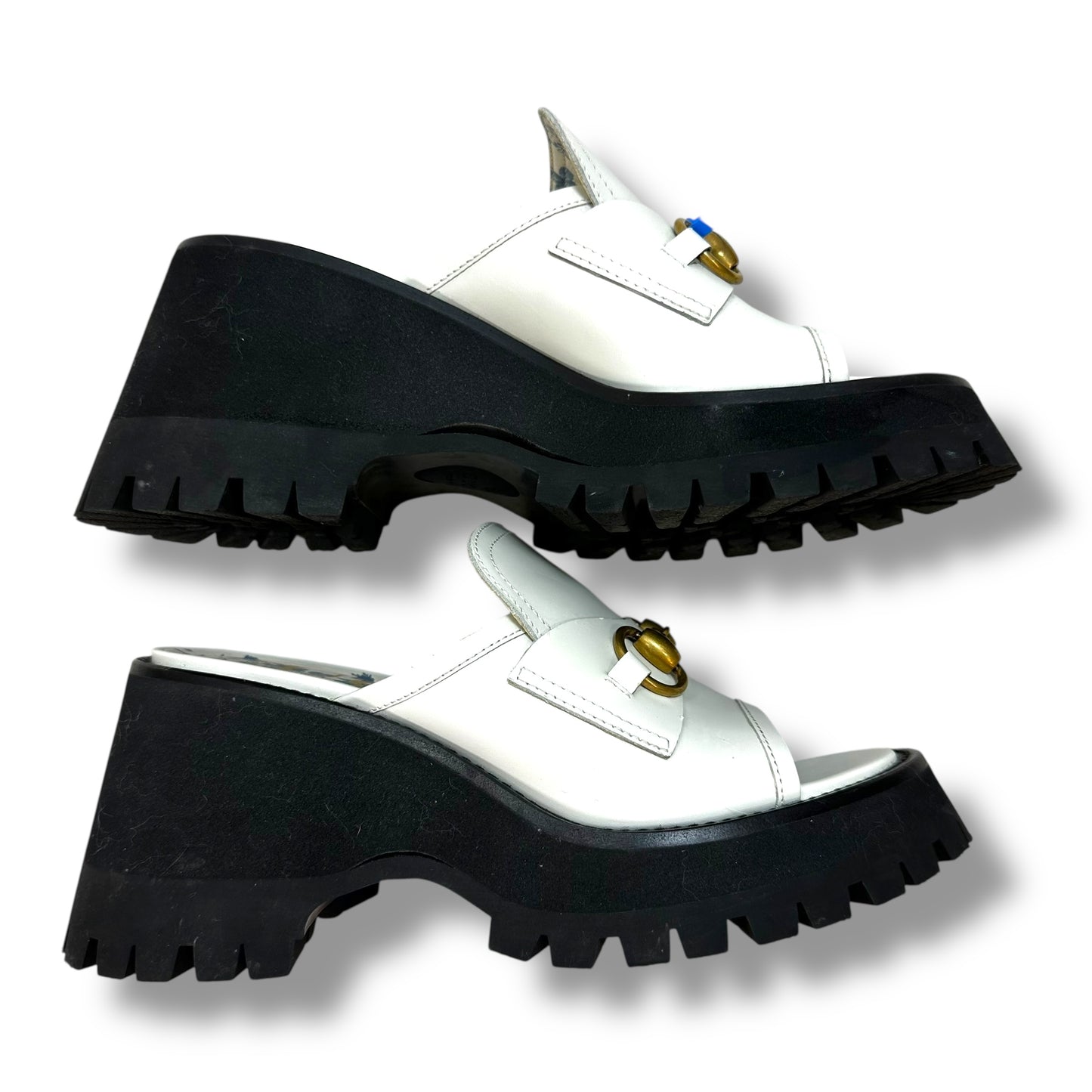 Loafers Sandals Luxury Designer By Gucci In White