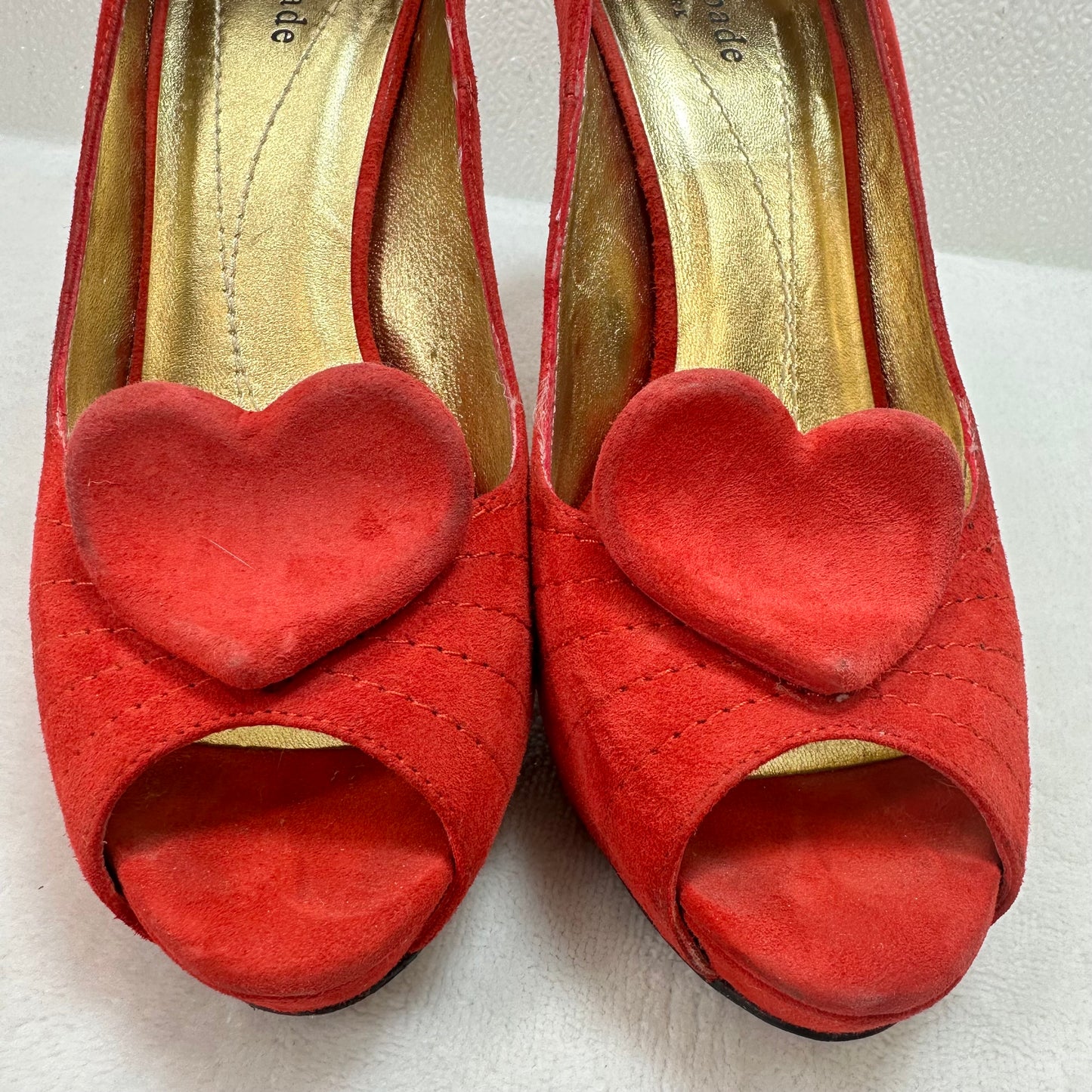 Shoes Designer By Kate Spade In Red, Size: 6.5
