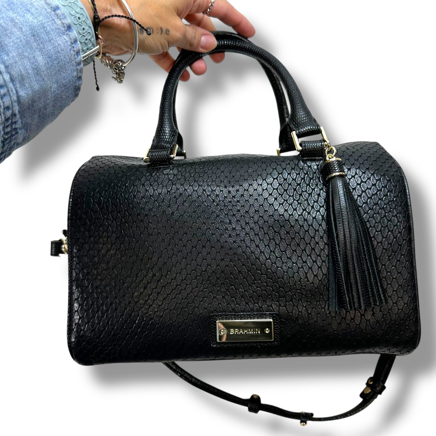 Handbag Designer By Brahmin, Size: Medium