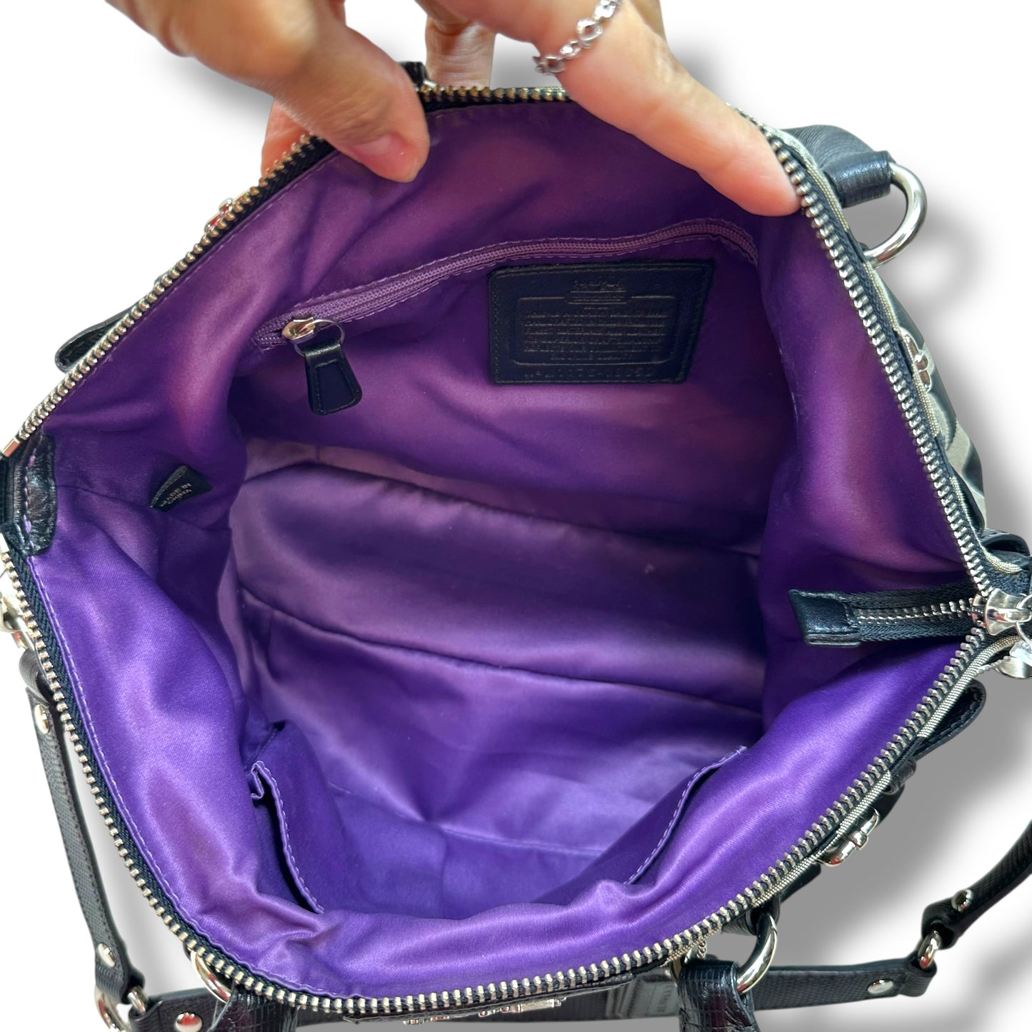 Handbag Designer By Coach, Size: Medium