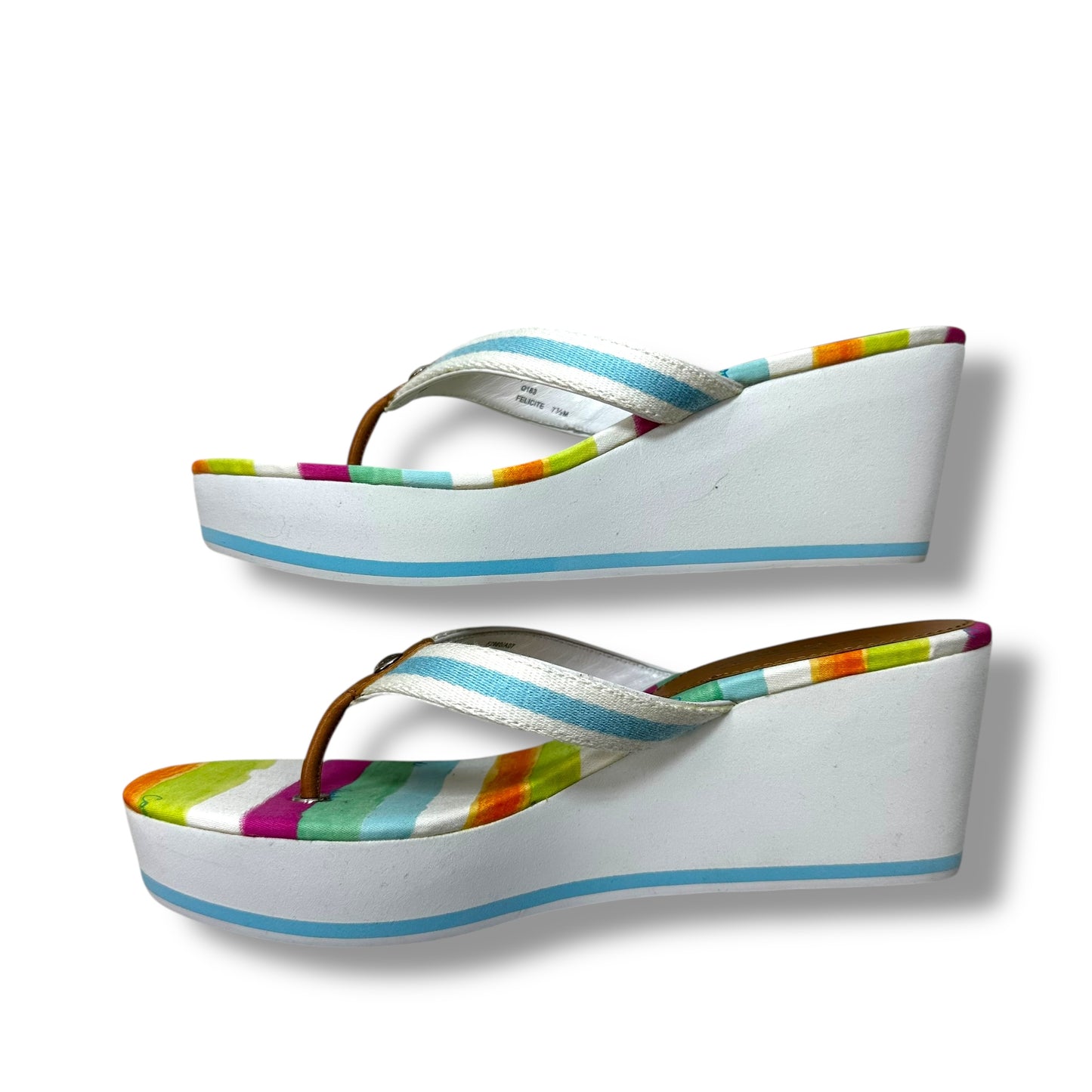 Shoes Heels Wedge By Coach In White, Size: 7.5