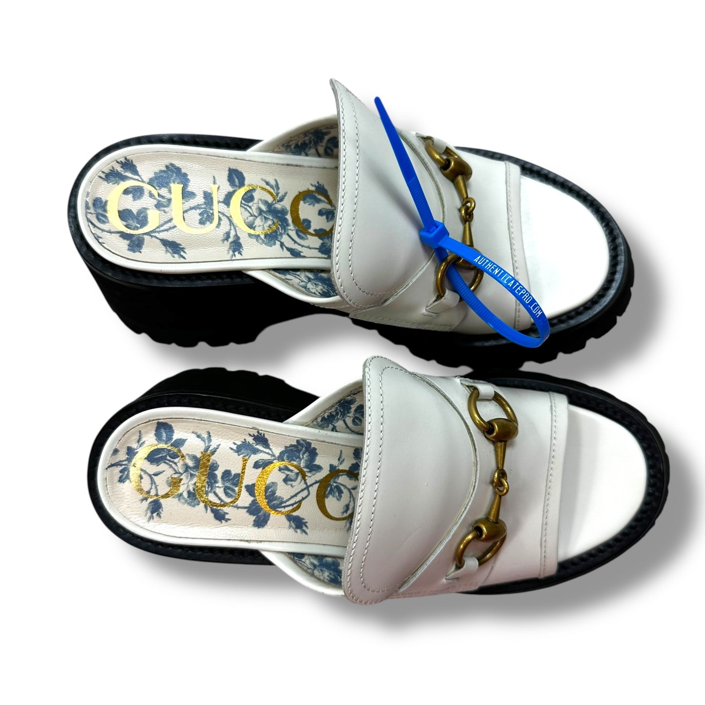 Loafers Sandals Luxury Designer By Gucci In White