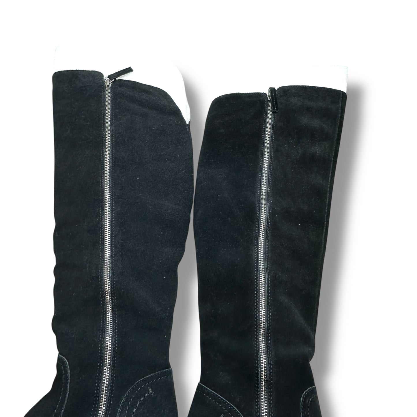 Boots Knee Flats By Crown Vintage In Black, Size: 9