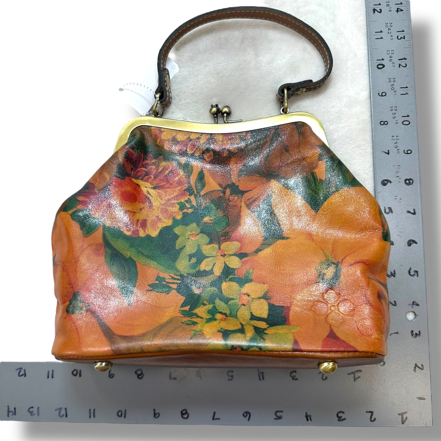Handbag & mirror keychain charm Designer By Patricia Nash, Size: Small