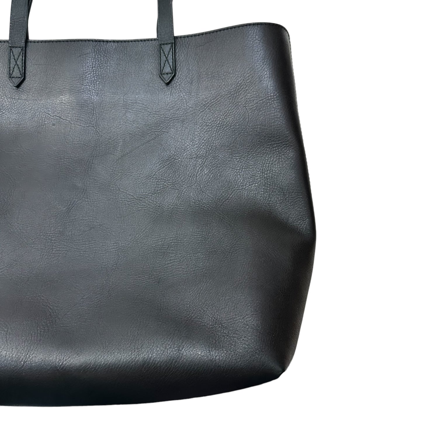 Leather Tote Designer By Madewell, Size: Large