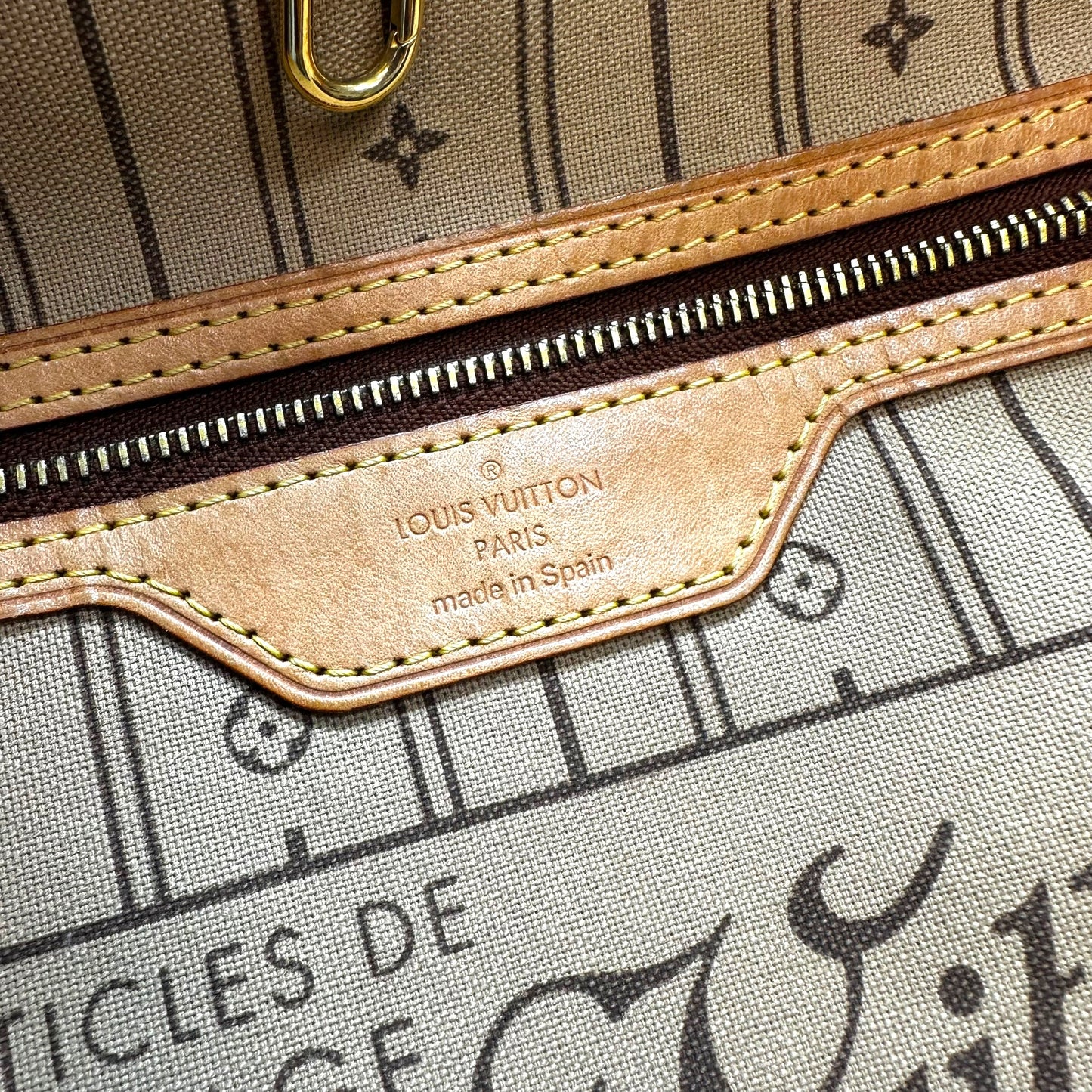 Neverfull MM Luxury Designer By Louis Vuitton, Size: Medium