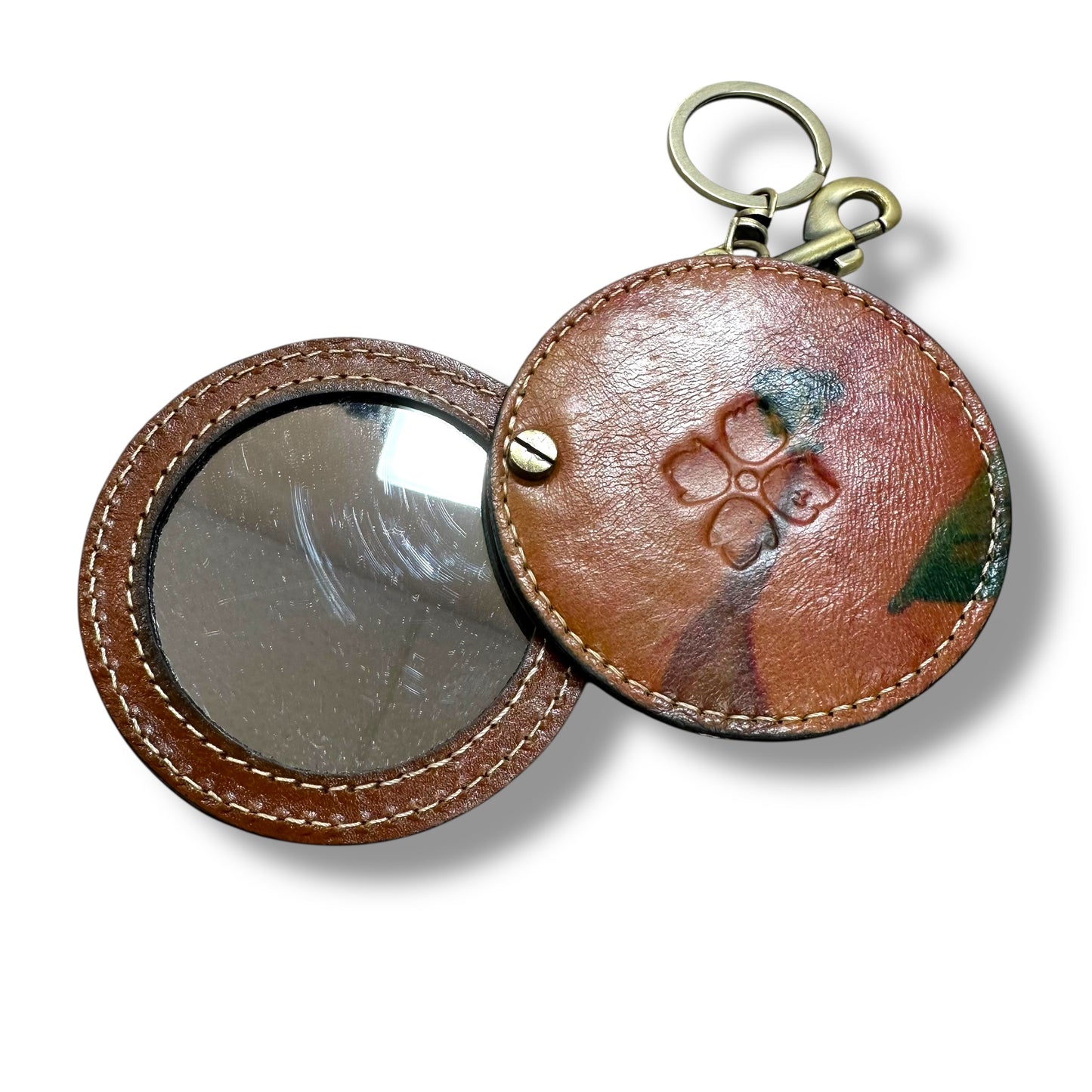 Handbag & mirror keychain charm Designer By Patricia Nash, Size: Small