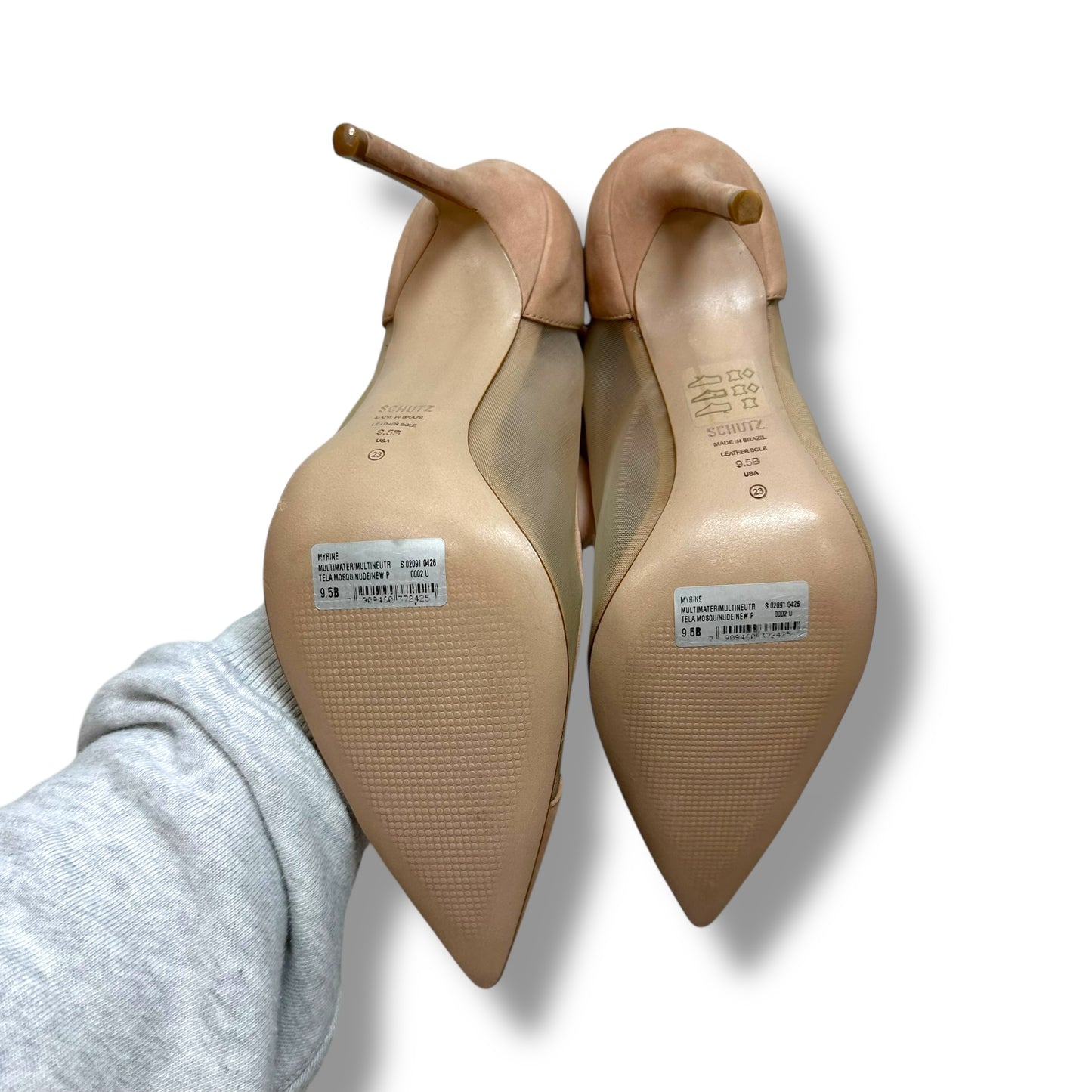 Shoes Heels Stiletto By Schutz In Tan, Size: 9.5