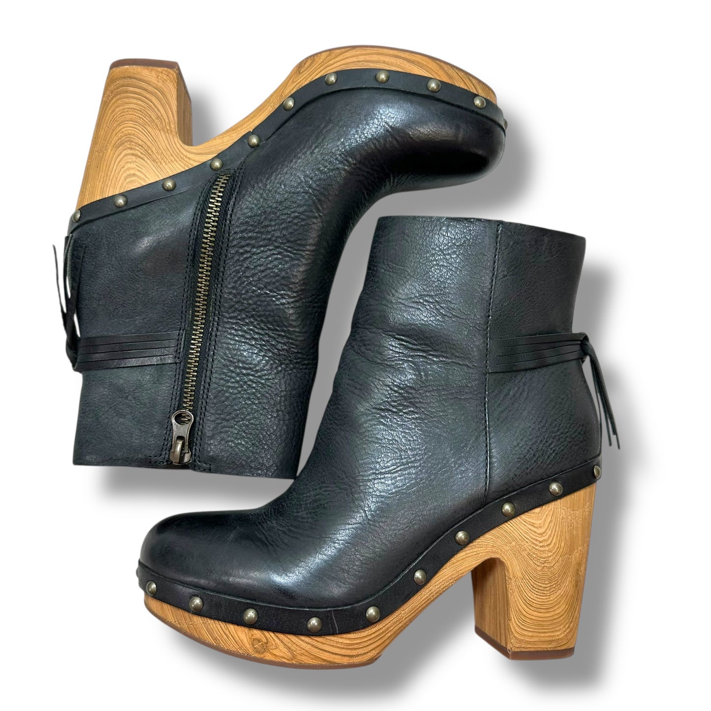 Boots Ankle Heels By Kork Ease In Black, Size: 6.5