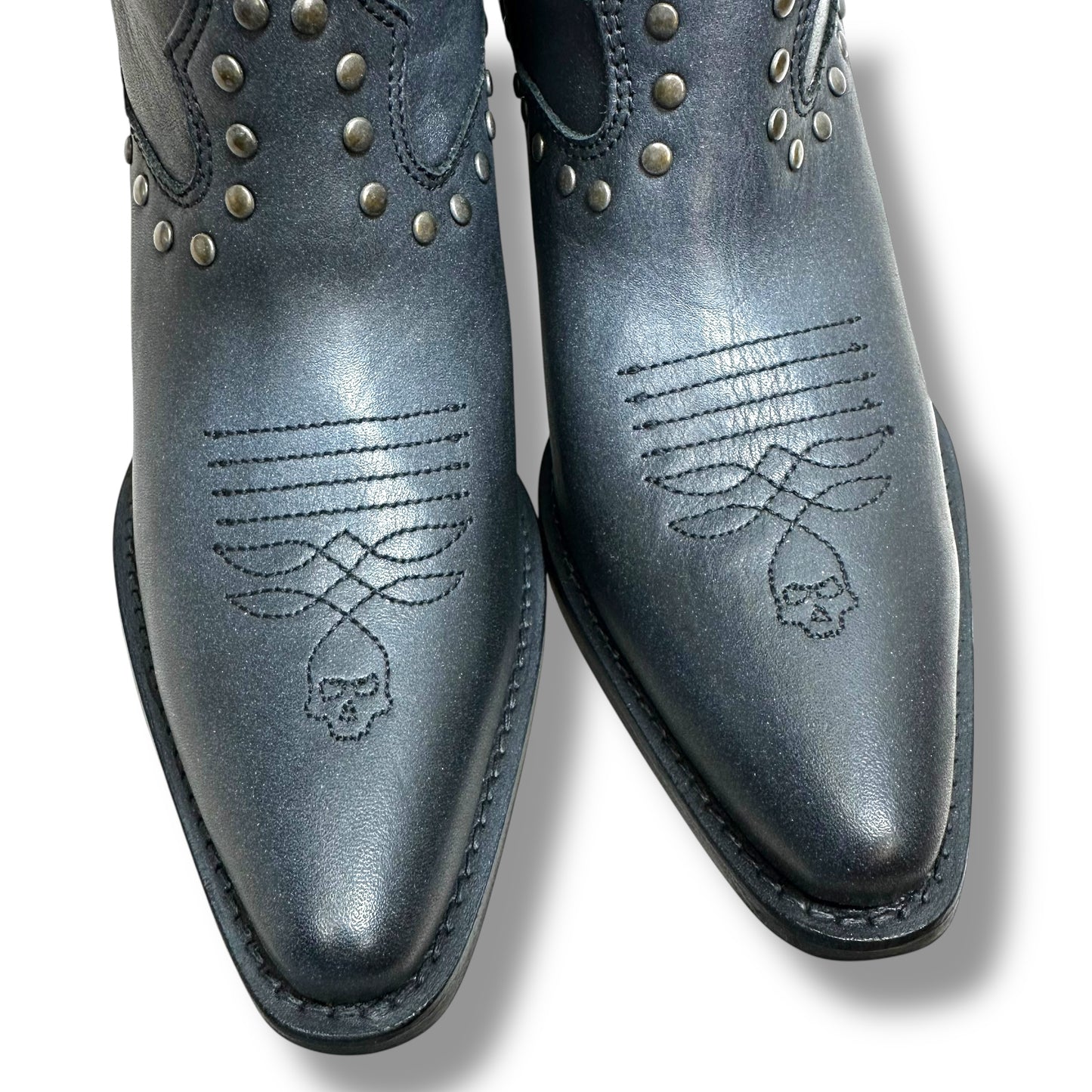 Trick or treat Boots Mid-calf Heels By Dingo In Navy, Size: 8.5