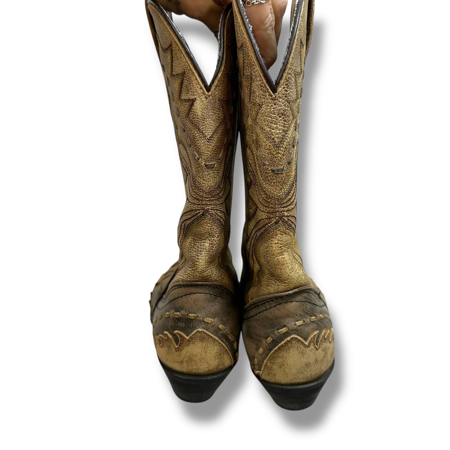 Boots Mid-calf Flats By Laredo In Brown, Size: 7