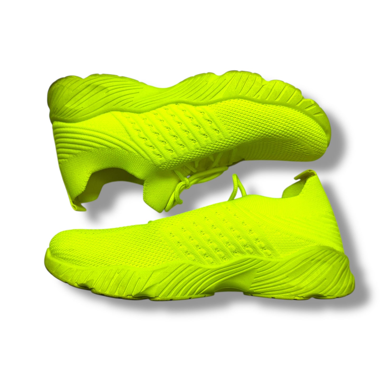 Shoes Sneakers By Wild Diva In Neon Yellow, Size: 9