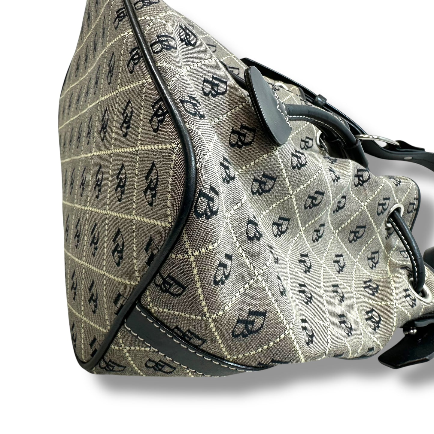 Bucket bag drawstring Handbag Designer By Dooney And Bourke, Size: Medium