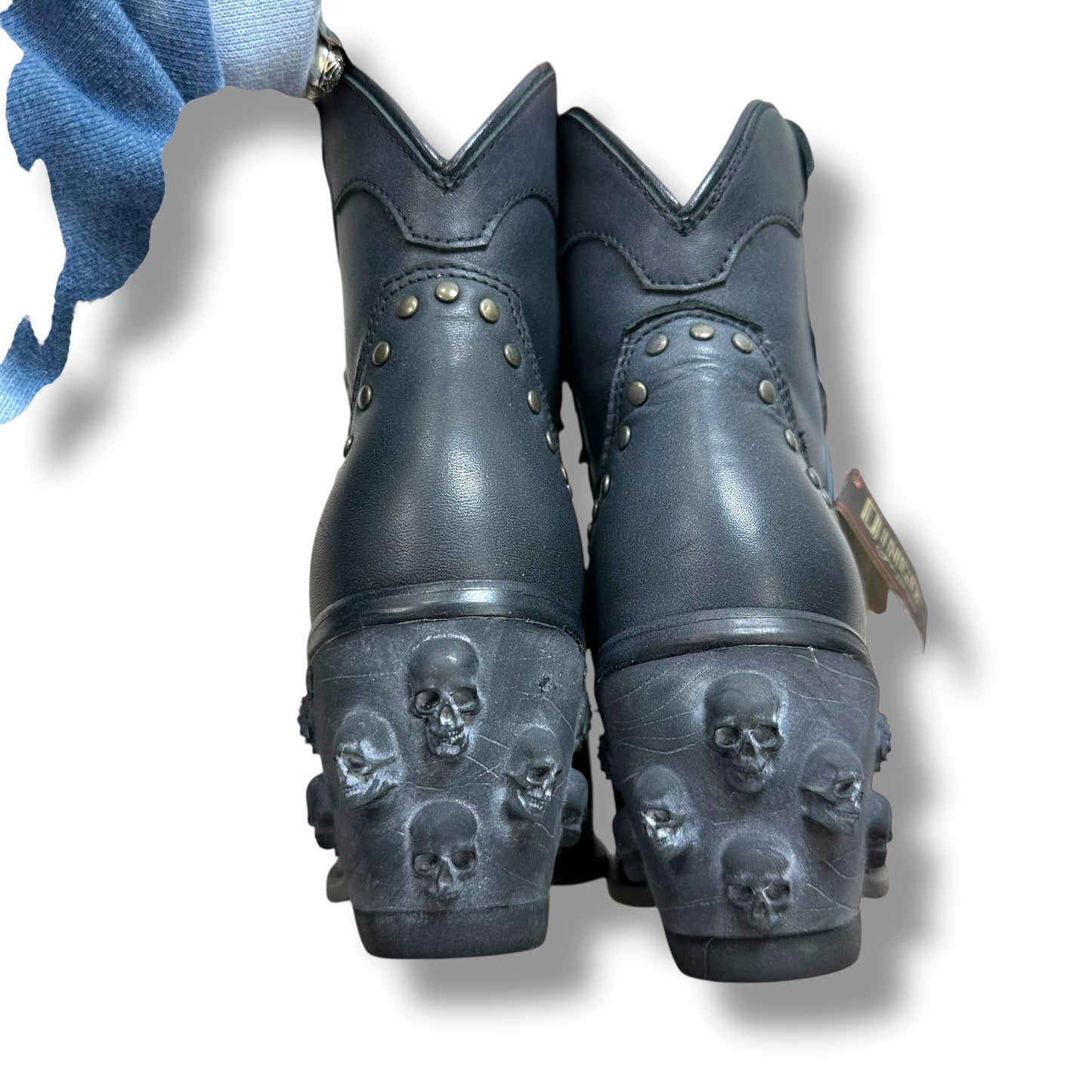 Trick or treat Boots Mid-calf Heels By Dingo In Navy, Size: 8.5