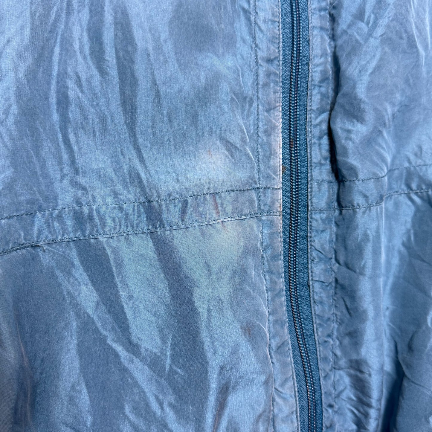 Silk Jacket Luxury Designer By Dior In Blue, Size: Xl