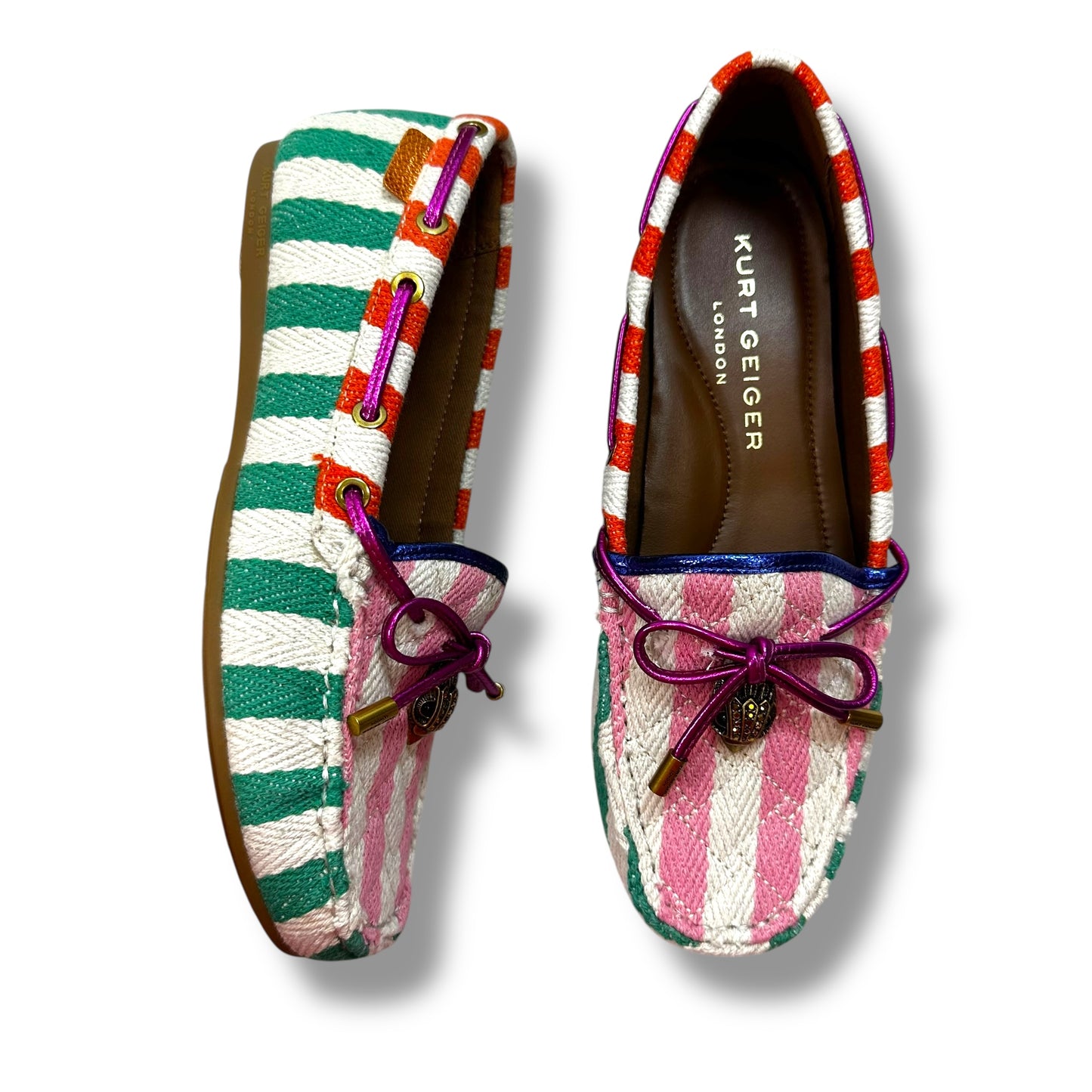 Shoes Designer By Kurt Geiger In Striped Pattern, Size: 7