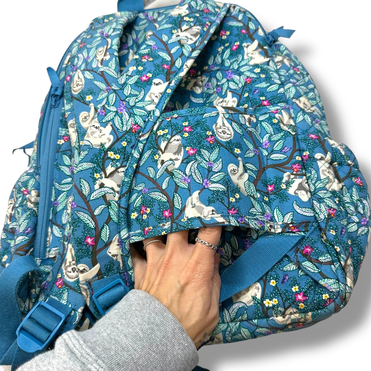 Sloth Hanging Around Campus Backpack By Vera Bradley, Size: Small