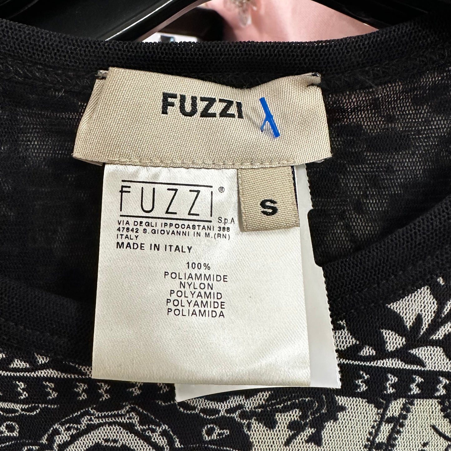 Top Sleeveless By FUZZI In Black & Gold, Size: S YK2