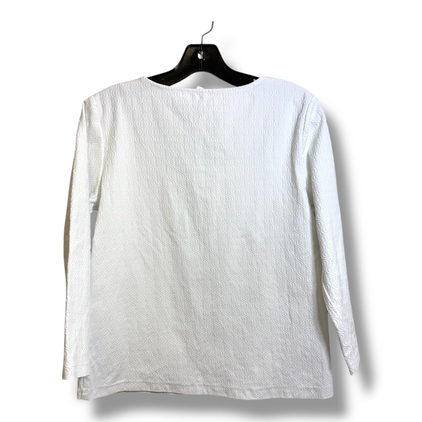Top Long Sleeve By J Mclaughlin In White, Size: M