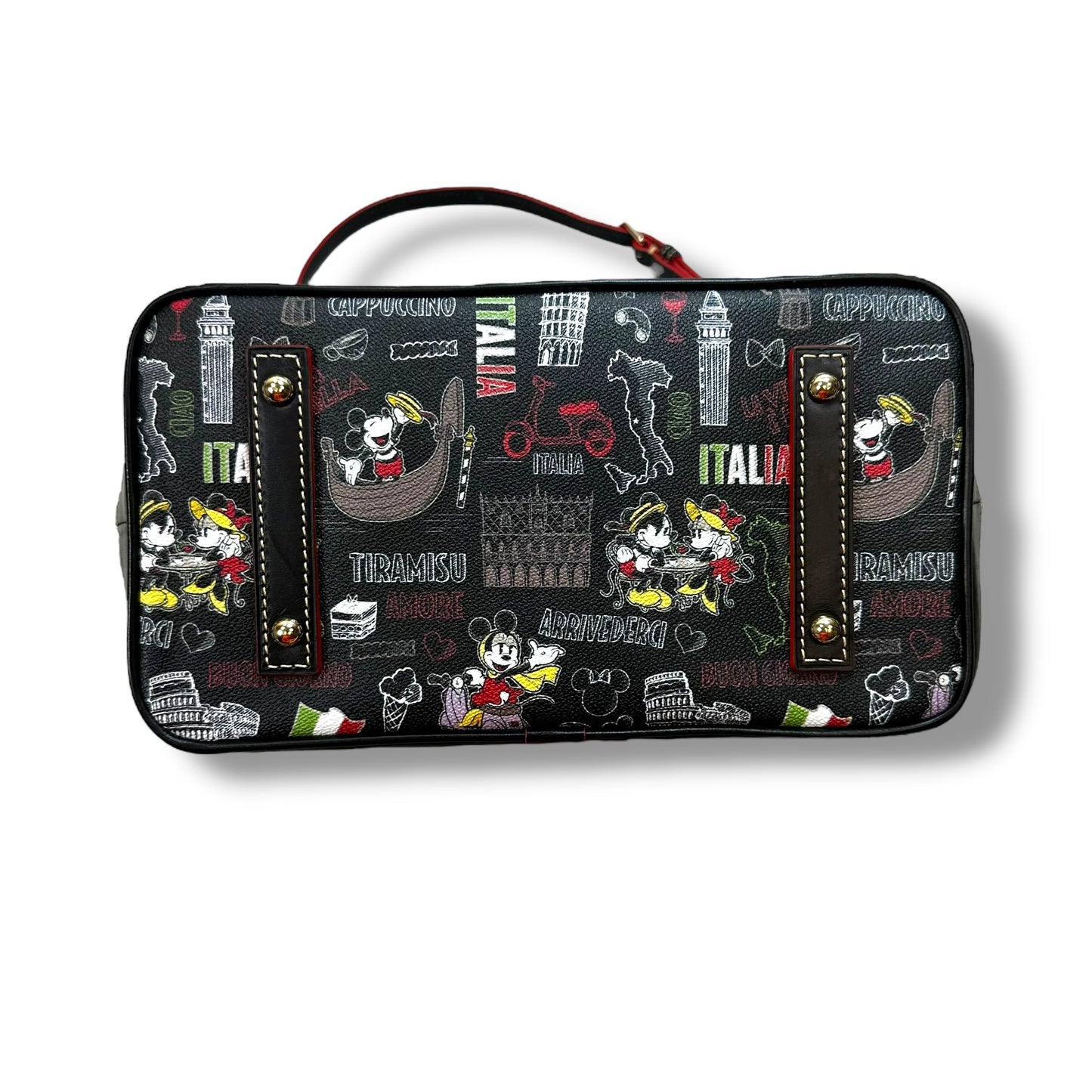 Disney Italy Satchel Handbag Designer By Dooney And Bourke, Size: Medium