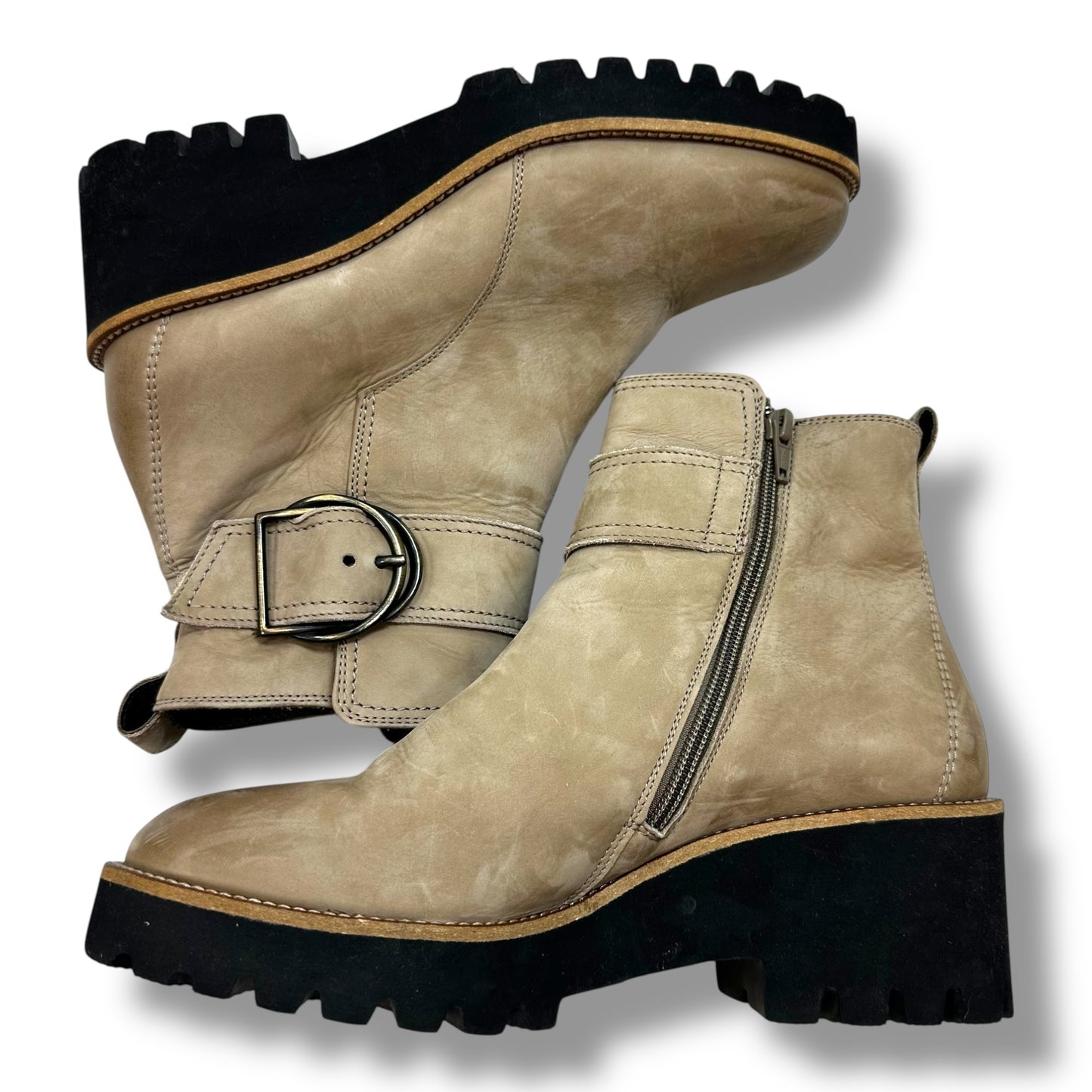 Boots Combat By Paul Green In Tan, Size: 5.5