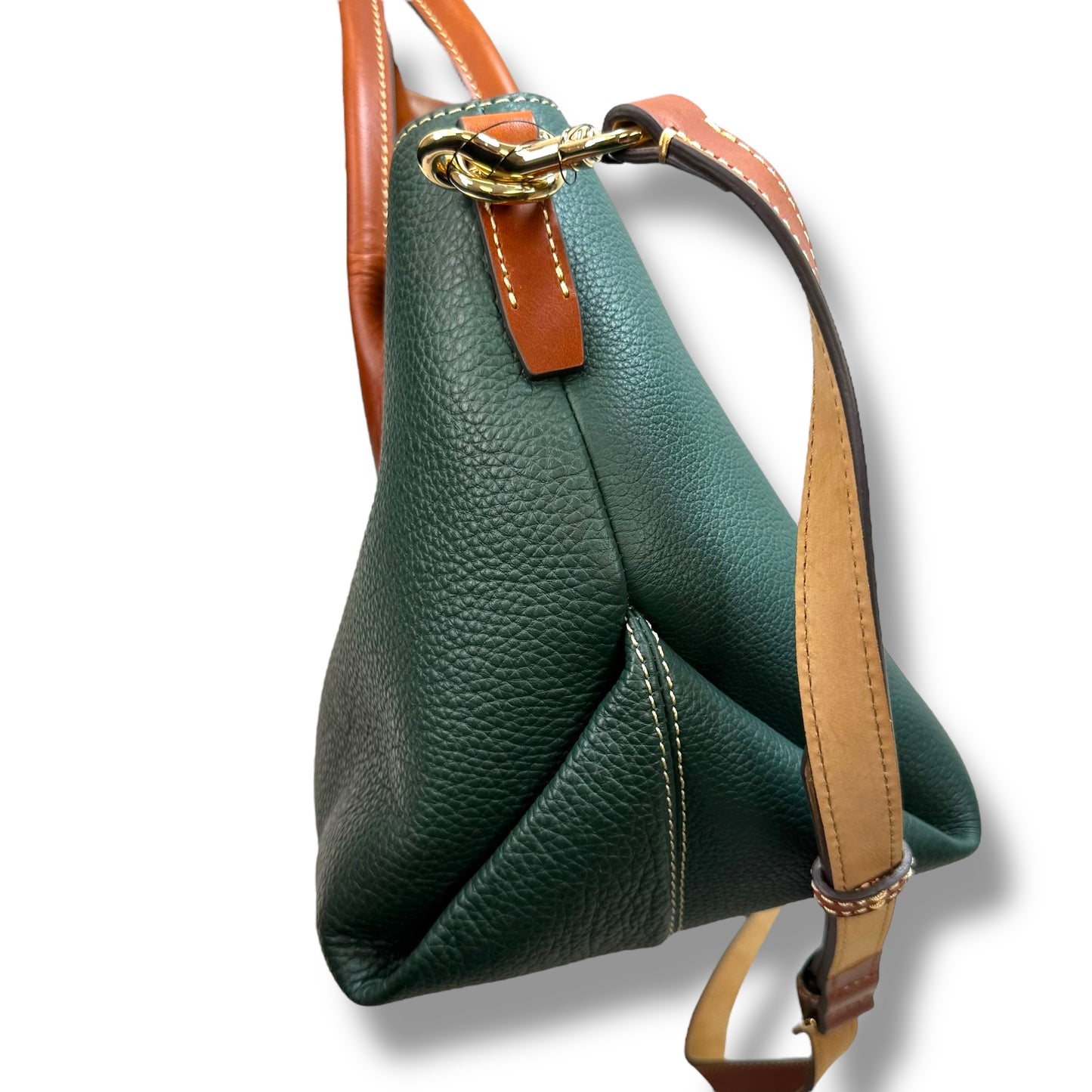 Pebble Turnlock Handle Tote 30 Handbag Designer By Dooney And Bourke, Size: Large