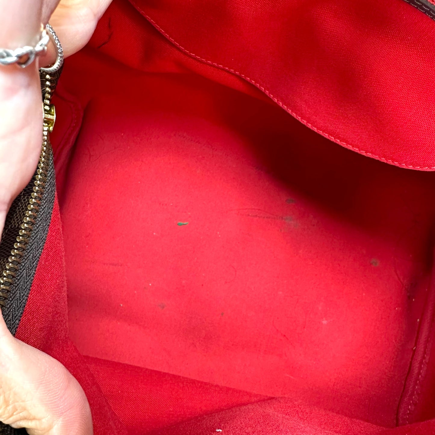 Speedy 35 Handbag Luxury Designer By Louis Vuitton, Size: Medium