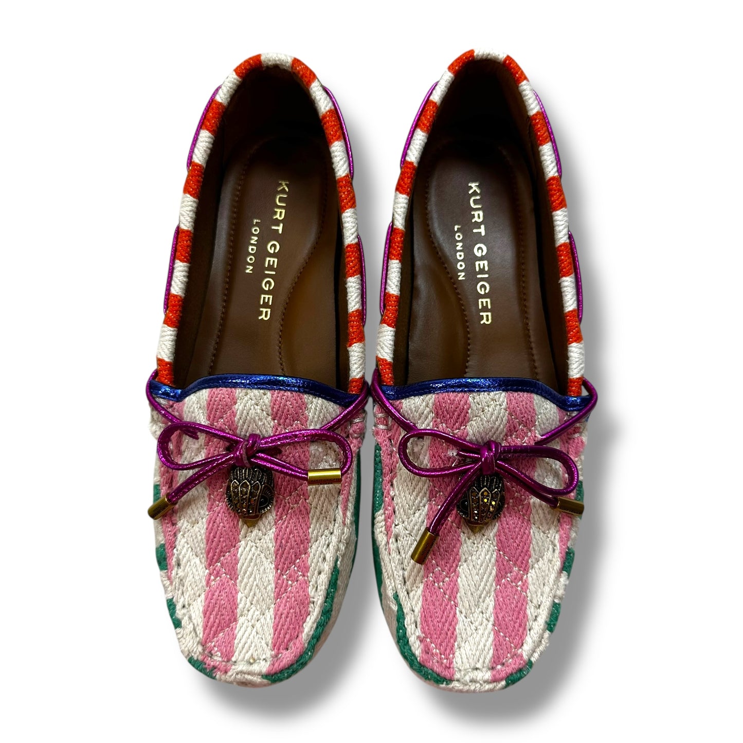 Shoes Designer By Kurt Geiger In Striped Pattern, Size: 7