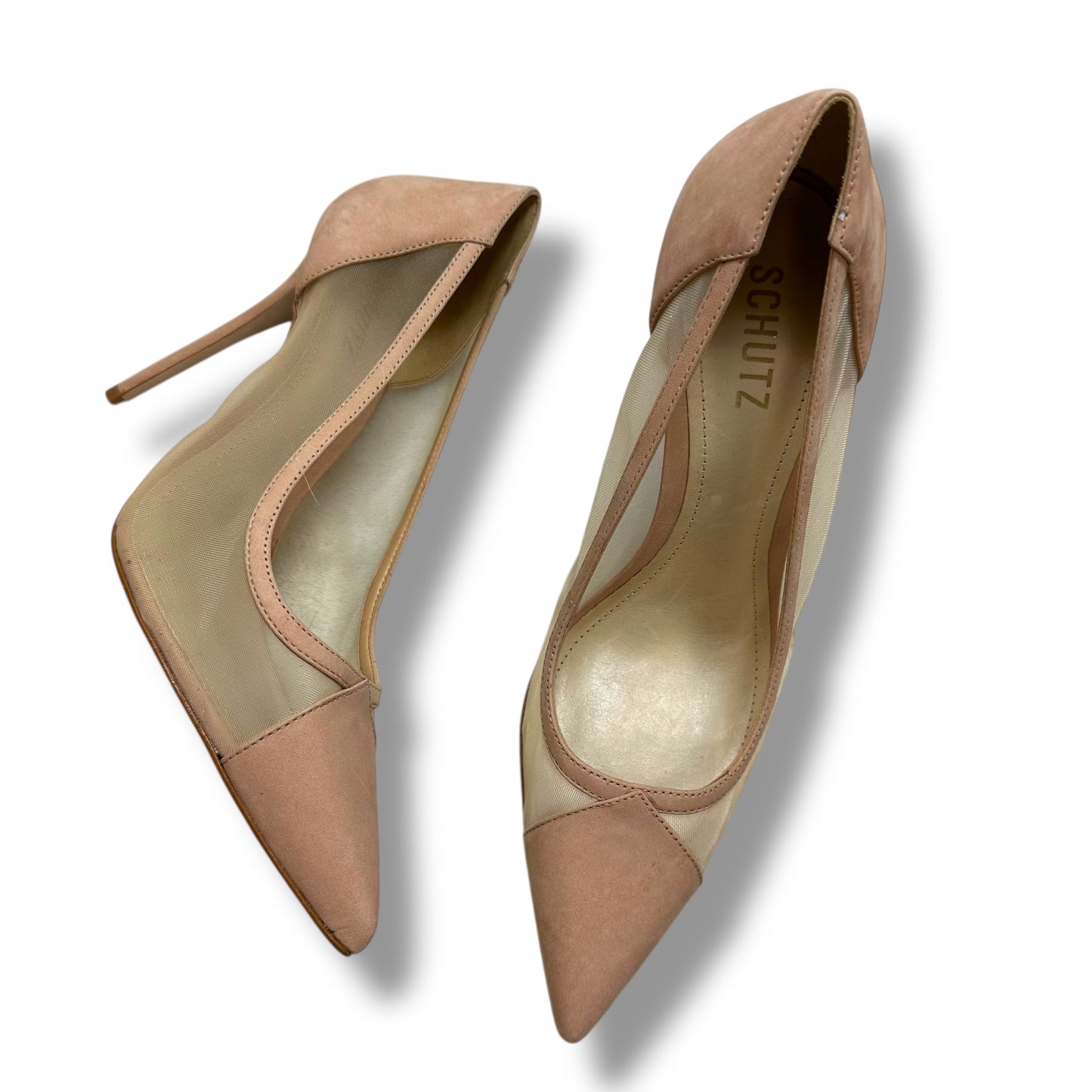 Shoes Heels Stiletto By Schutz In Tan, Size: 9.5