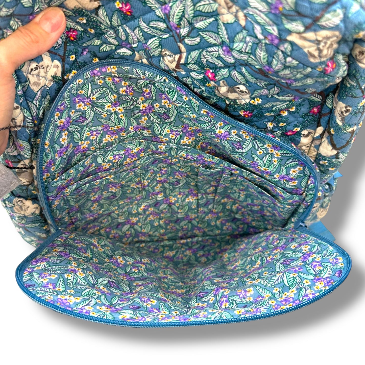 Sloth Hanging Around Campus Backpack By Vera Bradley, Size: Small