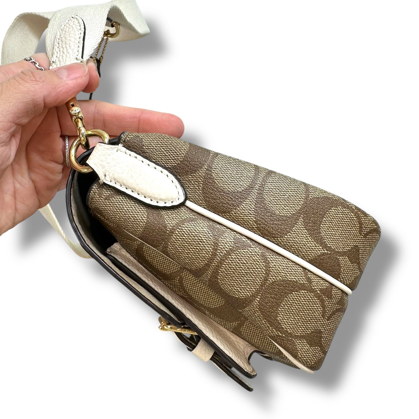 Lucy Crossbody Designer By Coach, Size: Small