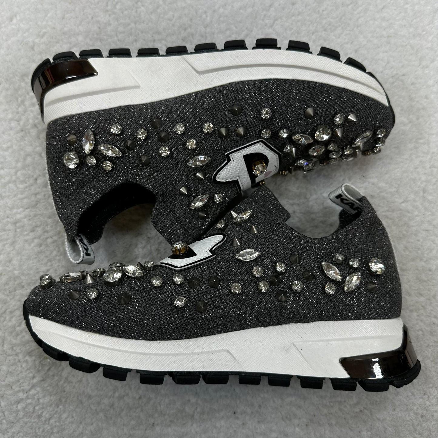 Shoes Sneakers By Karl Lagerfeld In Sparkles, Size: 5.5