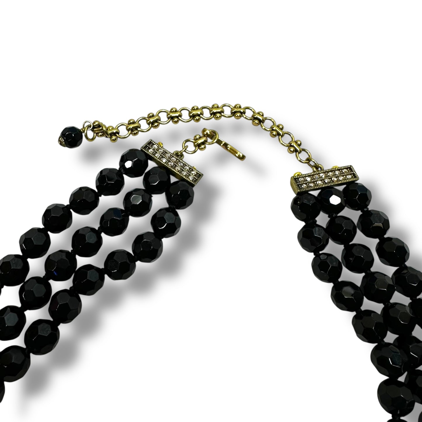Beaded Rhinestone Tiger Tigress Statement Necklace Choker & Collar By HEIDI DAUS