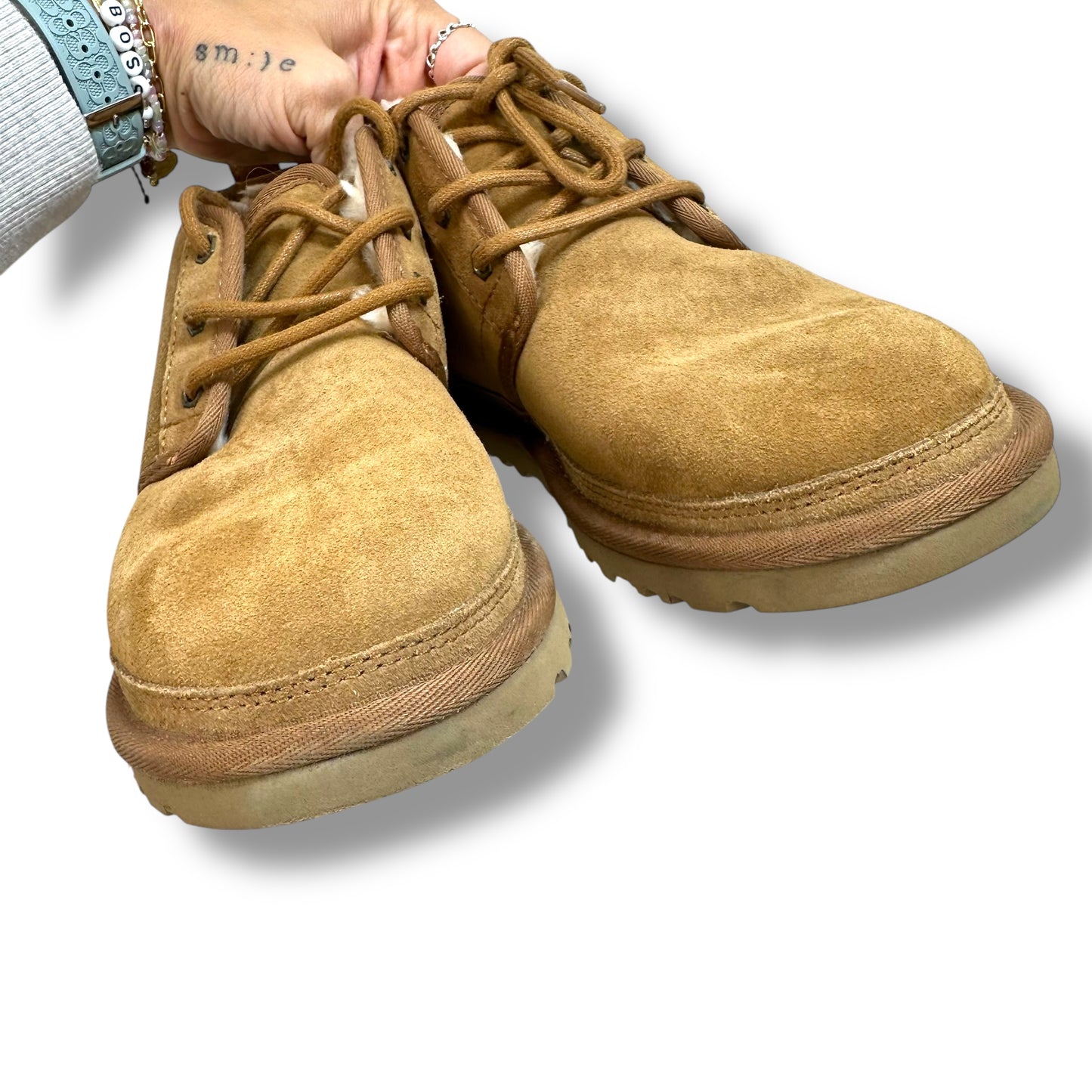 Boots Designer By Ugg In Beige, Size: 8