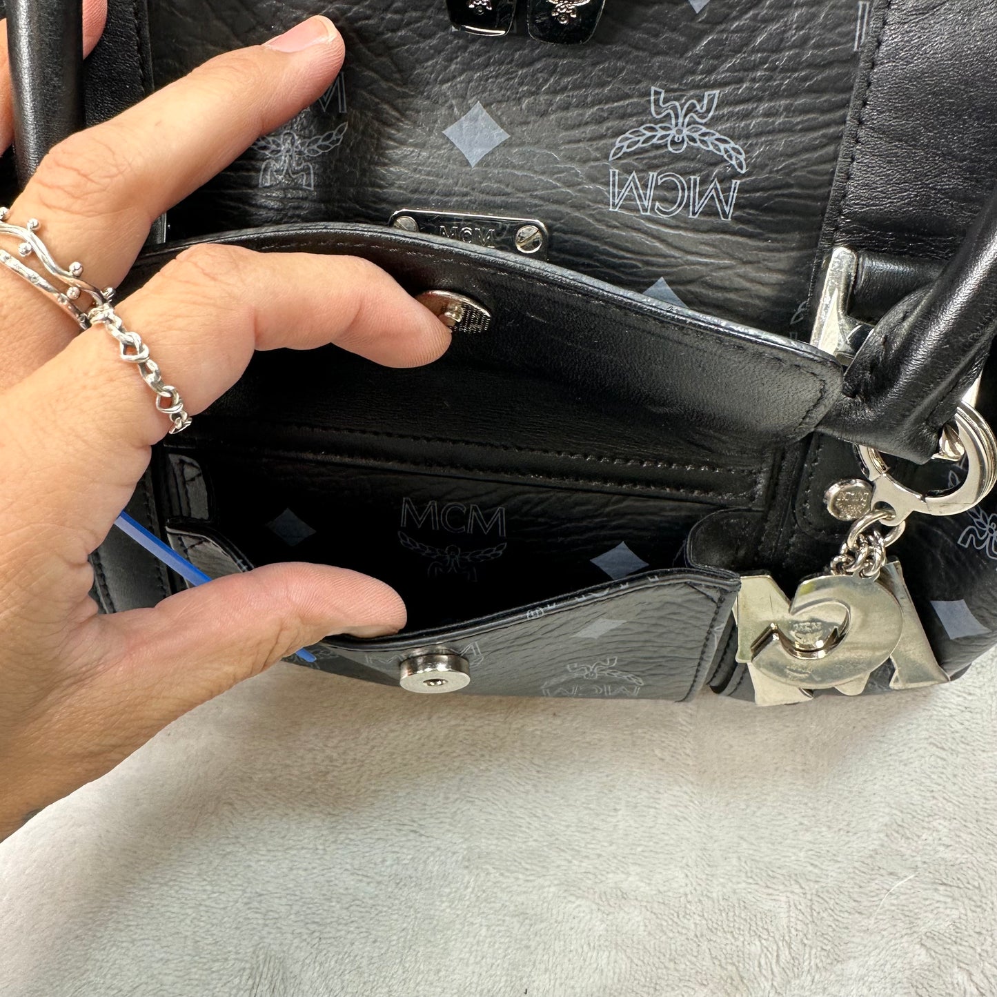 Handbag Luxury Designer By Mcm, Size: Small