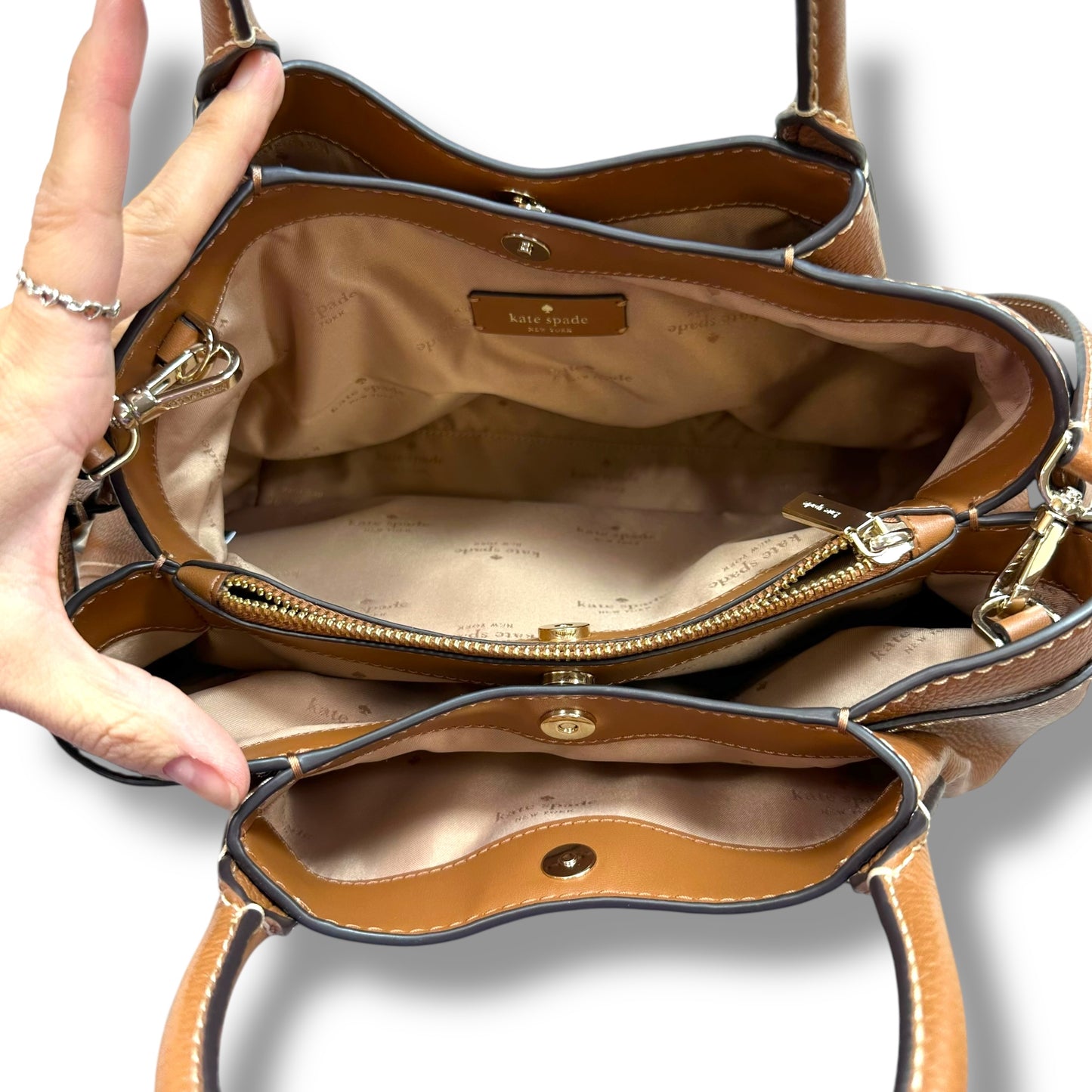 Dumpling Satchel Handbag Designer By Kate Spade, Size: Medium