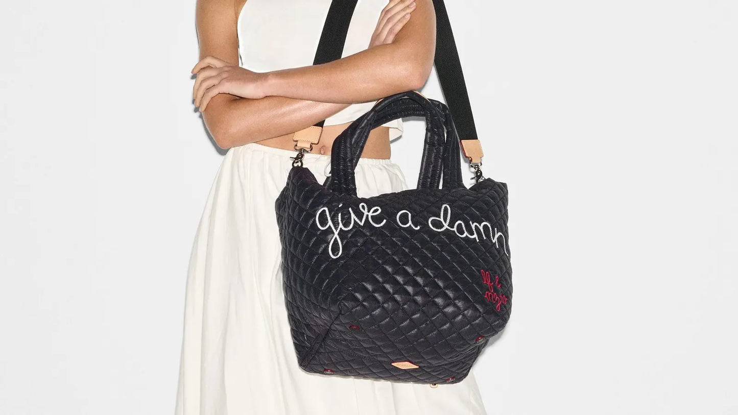 Handbag tote By Mz Wallace x Lingua Franca Metro Tote Deluxe bag, Size: Large