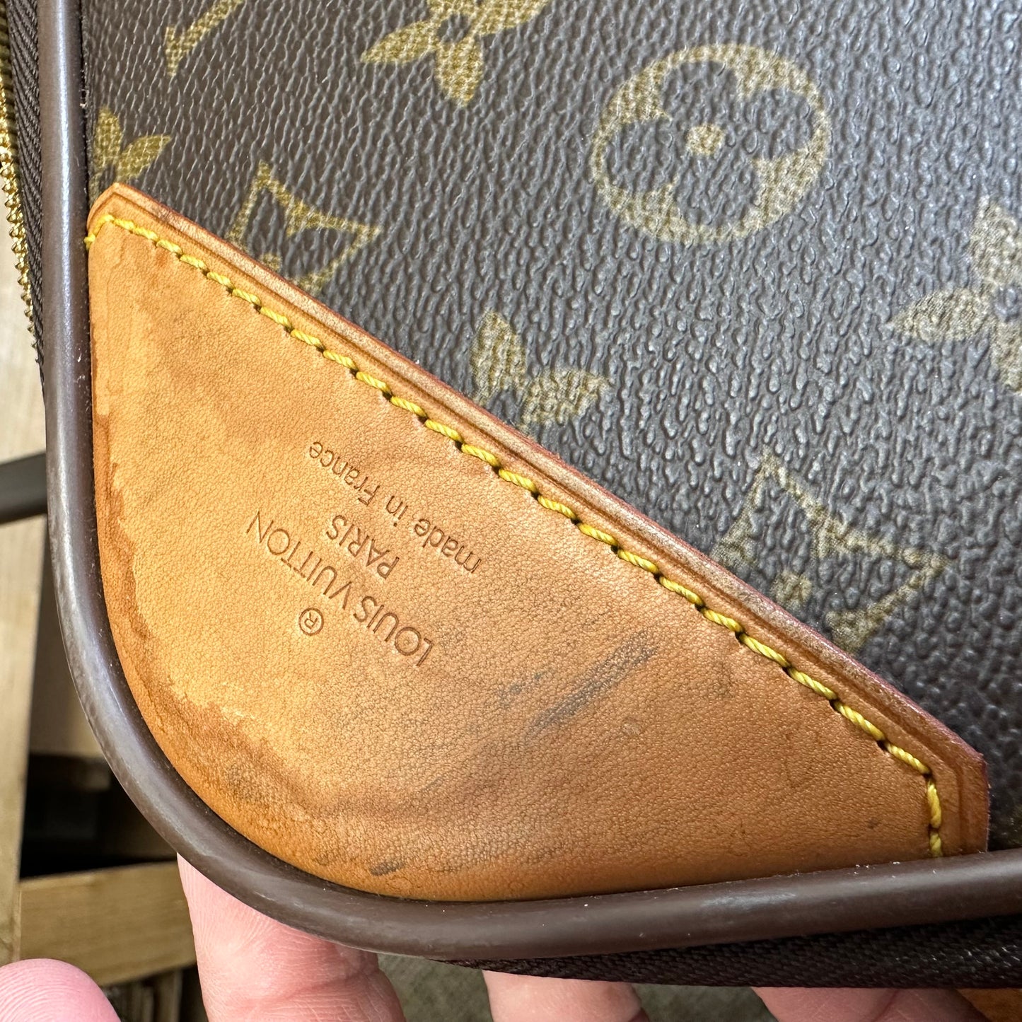 REDUCED/Final Sale: Monogram Luggage rolling suitcase Luxury Designer By Louis Vuitton, Size: Medium IN STORE PICK UP