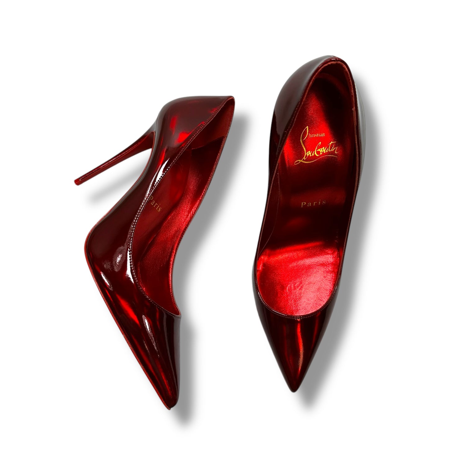 Shoes Luxury Designer By Christian Louboutin In Red, Size: 37.5