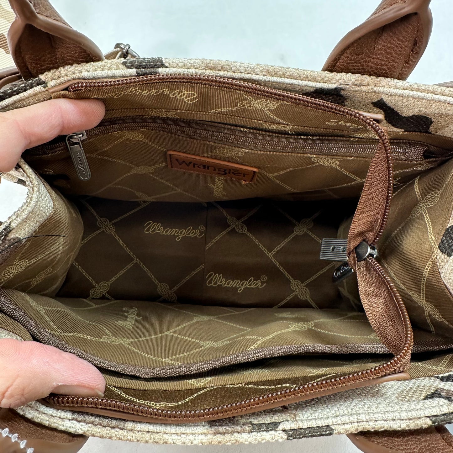 Handbag & crossbody set By Wrangler, Size: Medium