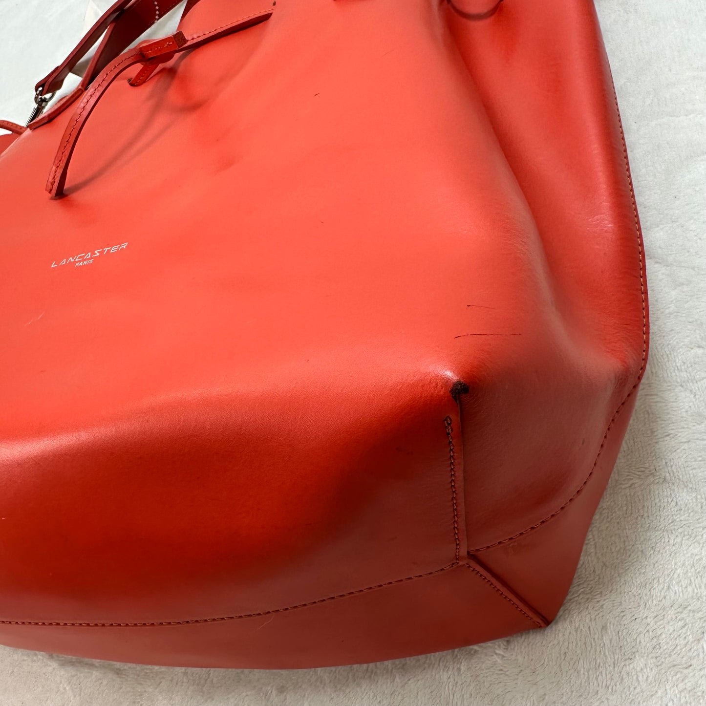 Handbag Leather By LANCASTER, Size: Medium