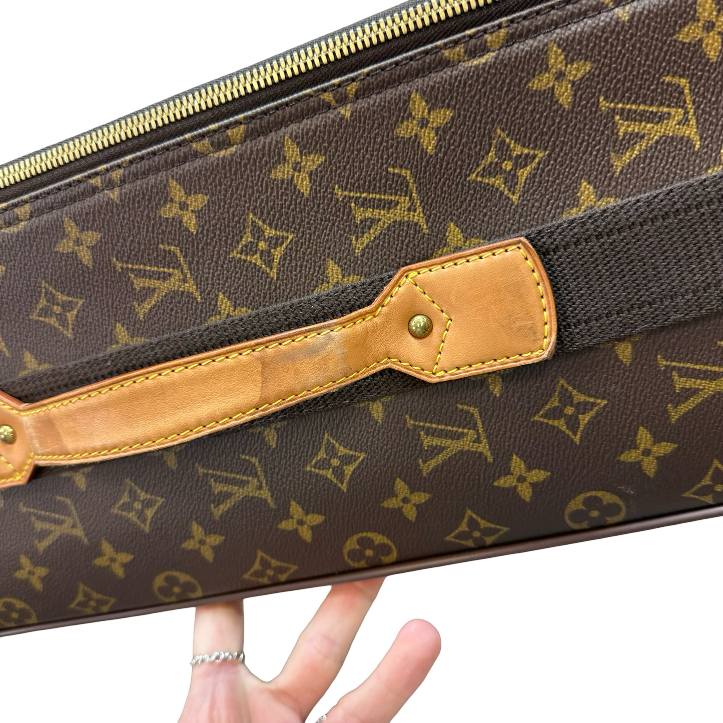 REDUCED/Final Sale: Monogram Luggage rolling suitcase Luxury Designer By Louis Vuitton, Size: Medium IN STORE PICK UP