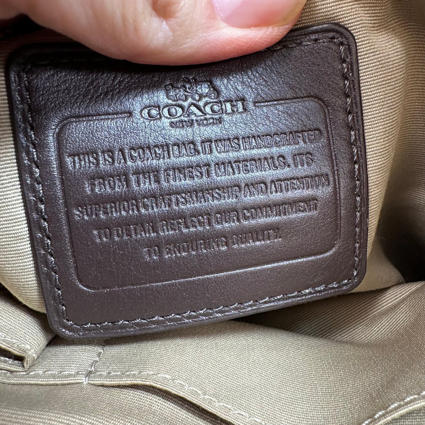 Crossbody Designer By Coach, Size: Medium