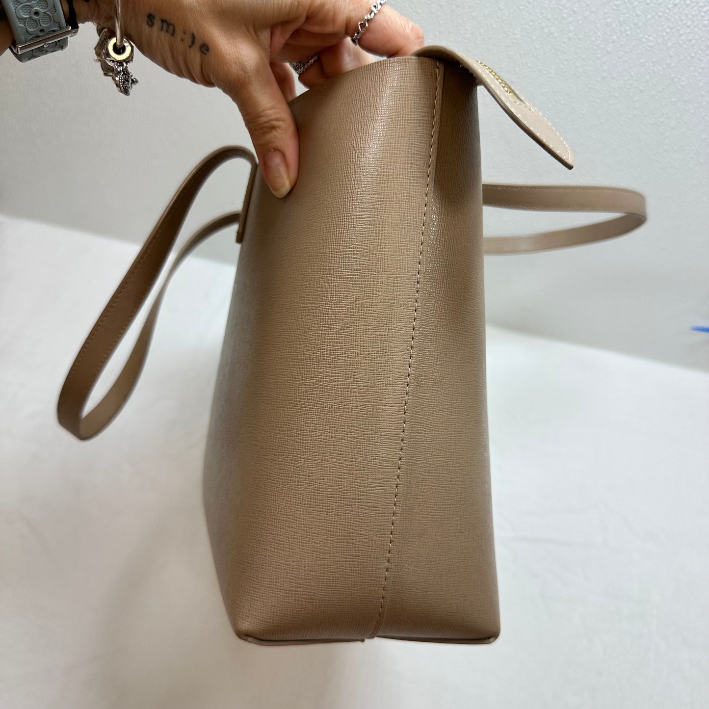 Tote Handbag Italian Leather By Mansur Gavriel, Size: Medium