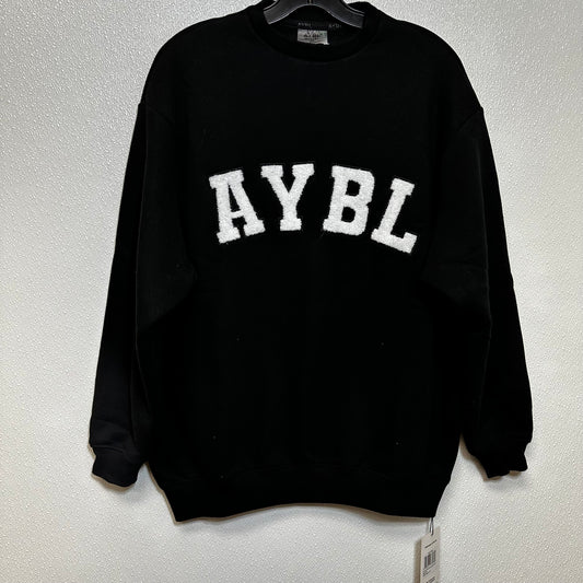 Black Sweatshirt Crewneck AYBL, Size Xs