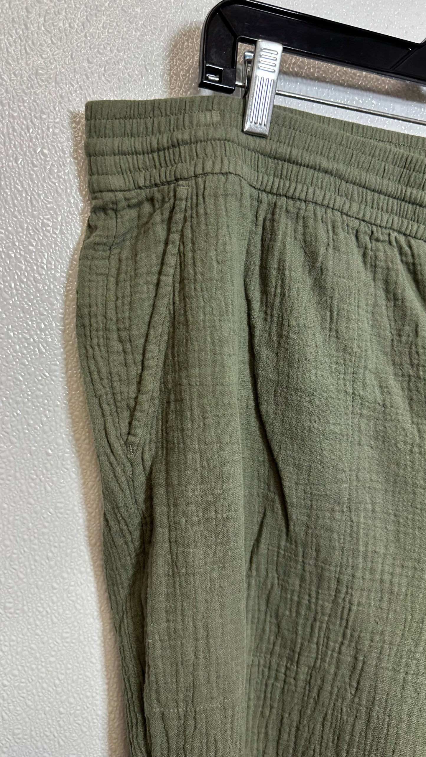 Pants Linen By Clothes Mentor In Olive, Size: Xl